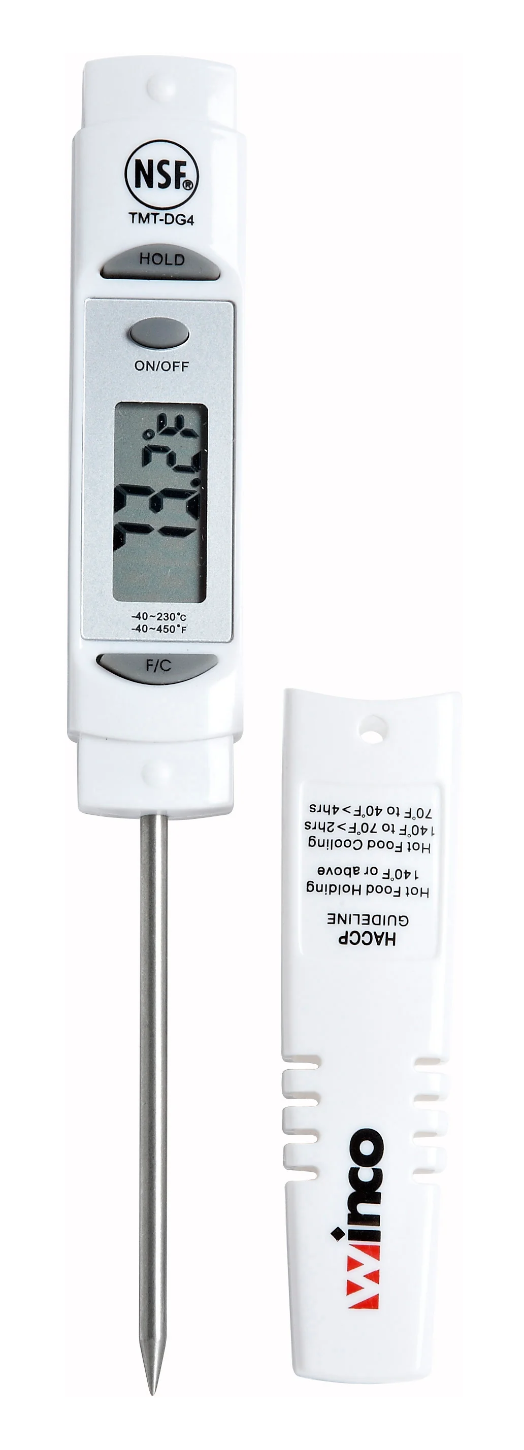 Winco TMT-DG4 Pocket Thermometer Digital Stainless Steel with Hold Function - Image 2