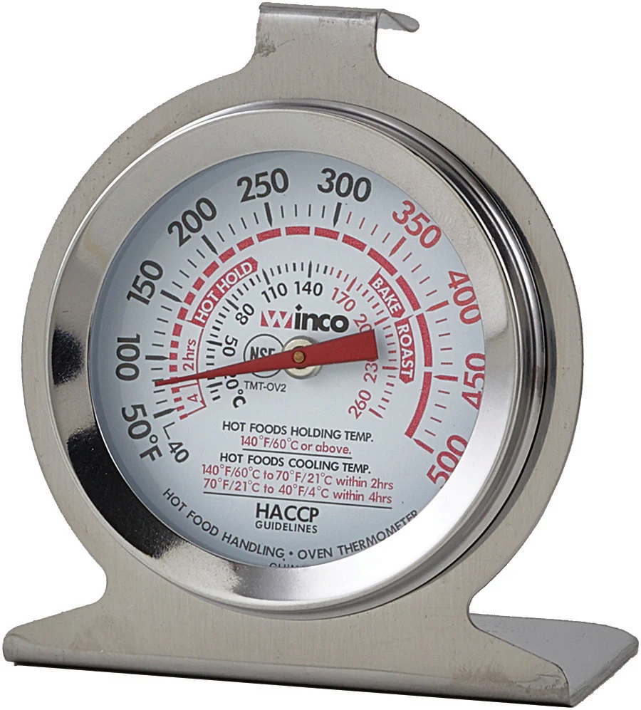 Oven Thermometer 2 Inch Dial - Winco TMT-OV2 Stainless Steel Temperature Range 100-600 F - Image 2
