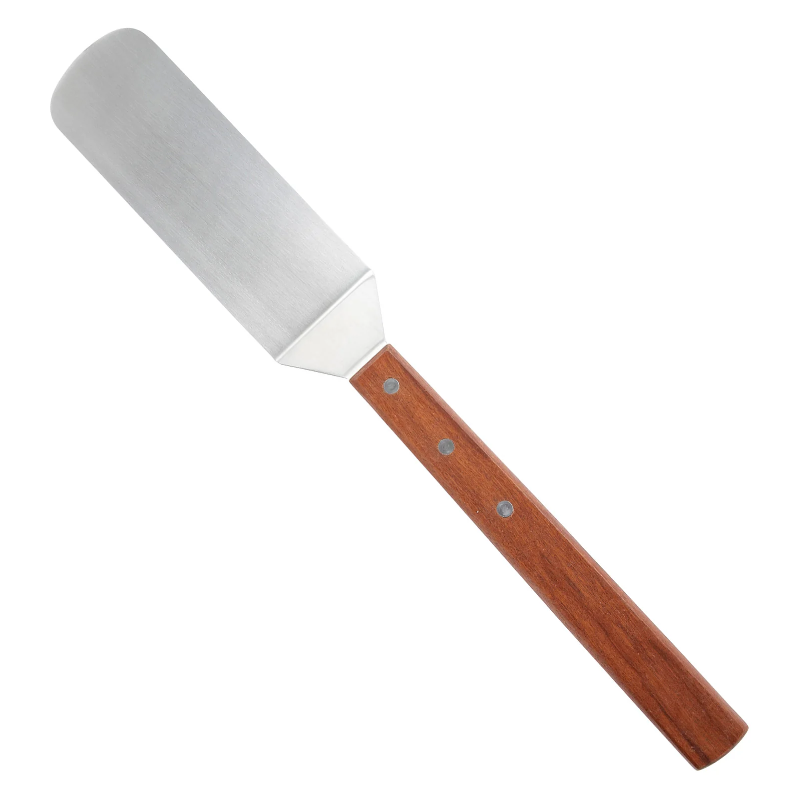 Winco TN44 8-1/2 Inch Offset Giant Turner Wooden Handle Stainless Steel - Image 2