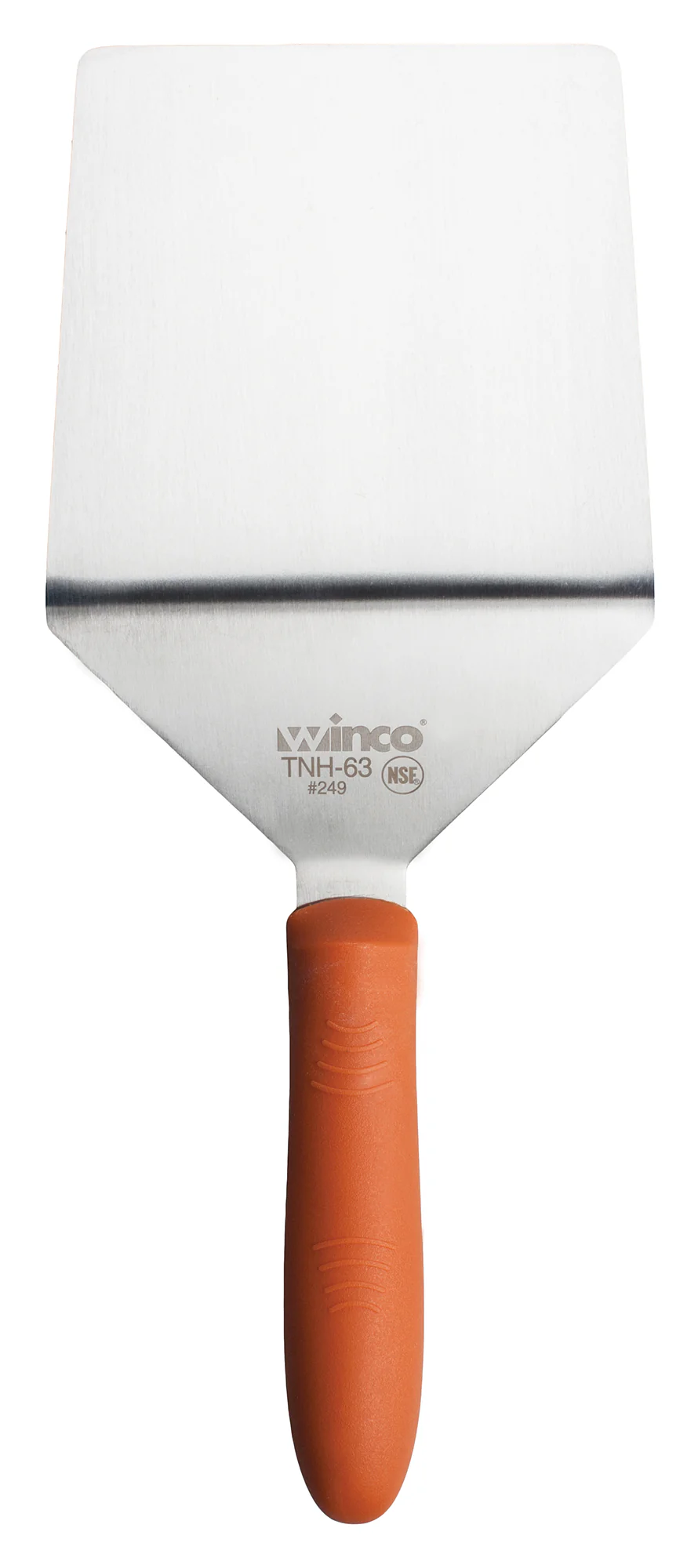 Winco TNH-63 5 Inch Turner Heat Tolerant Cutting Edge Nylon Handle Satin Finish - Image 4