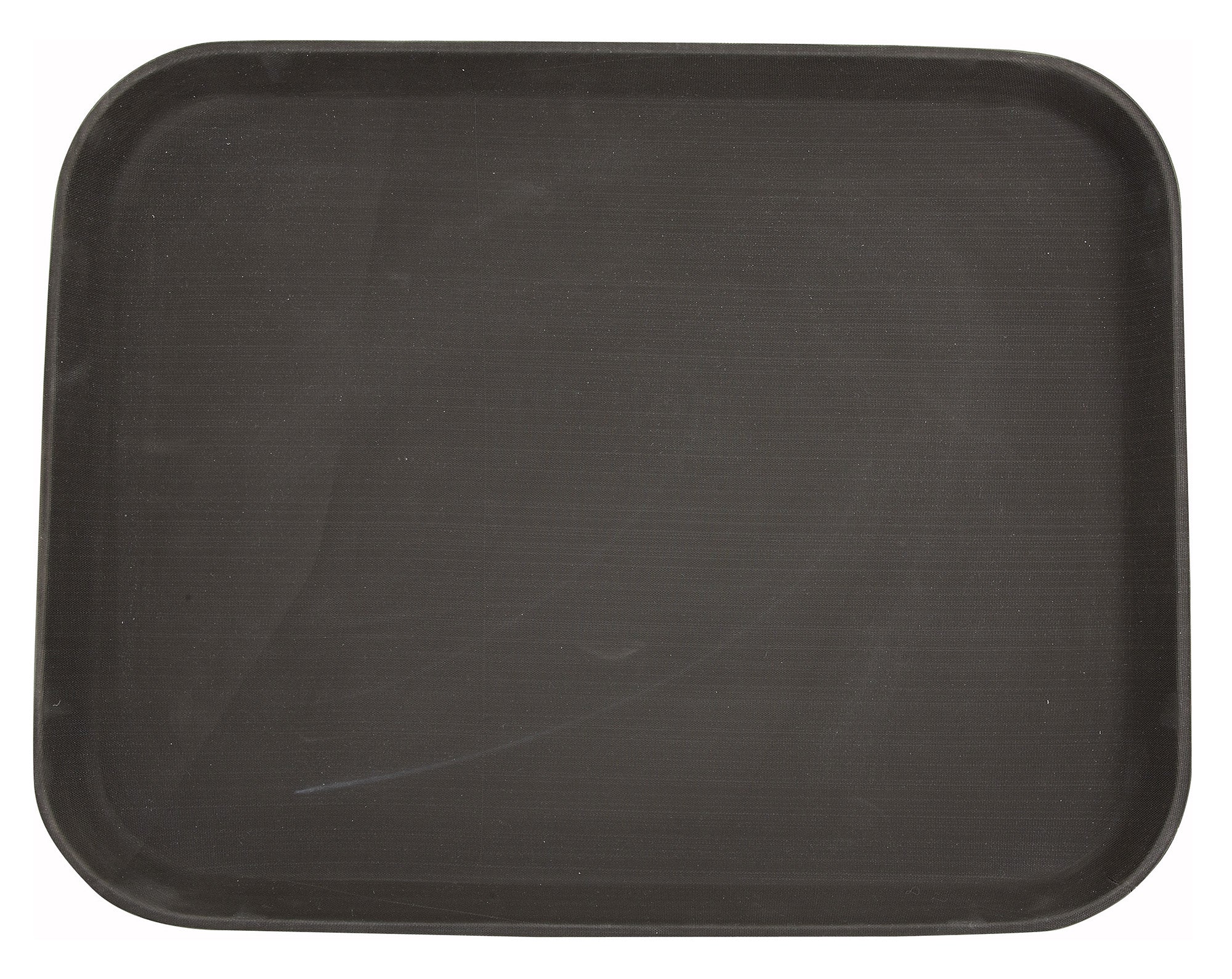 Winco TRH-1418 14 Inch Non-Skid Tray Brown Rubber-Lined Plastic - Image 2