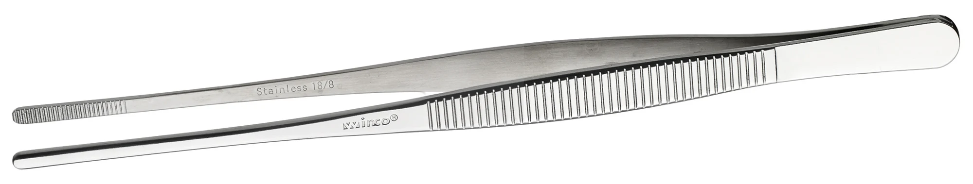 Winco TTG-8S 8 Inch Dishwasher Safe Tongs Straight Stainless Steel - Image 2