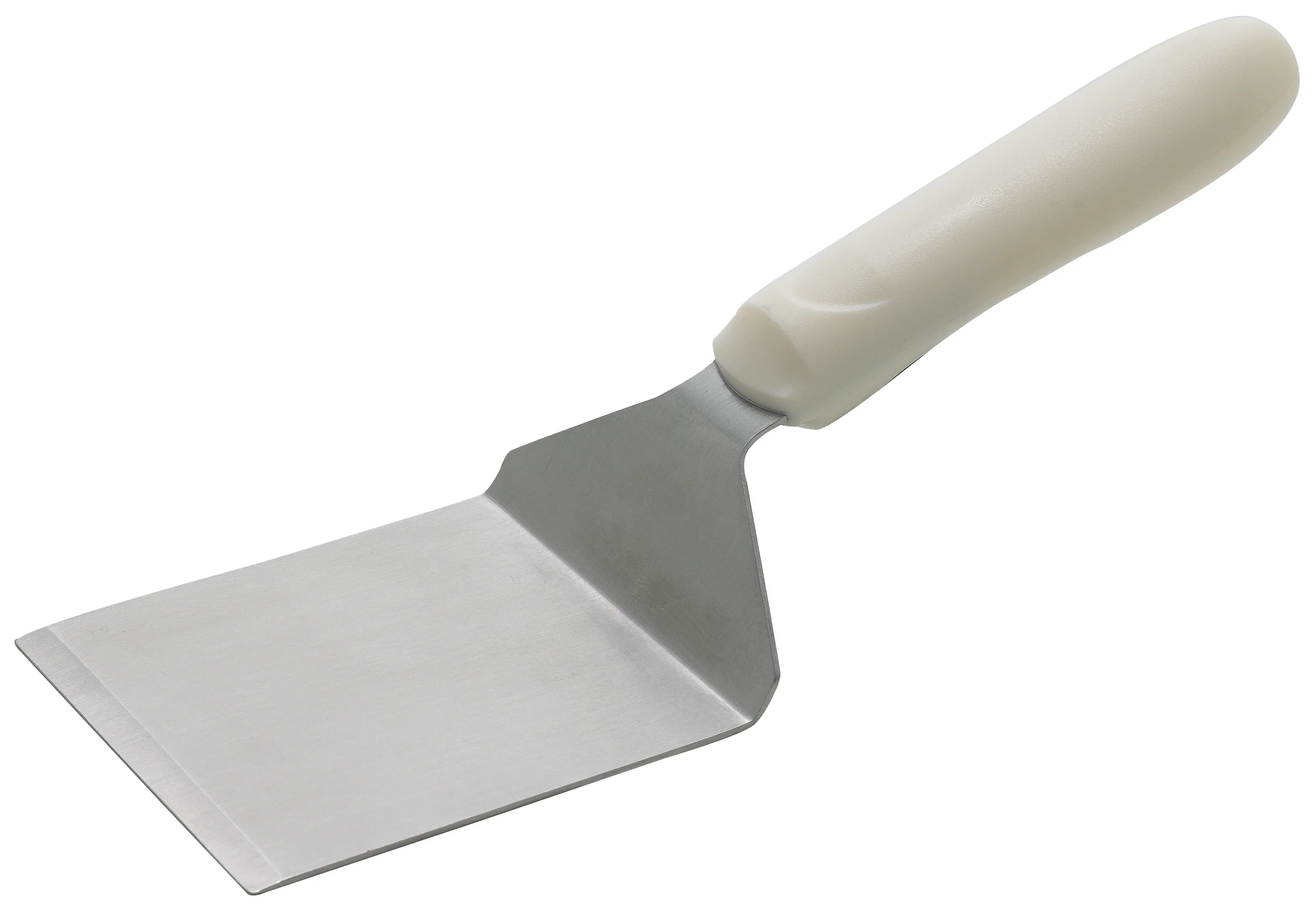 Winco TWP-41 4-1/8 Inch Stainless Steel Turner Slip-Resistant Handle Satin Finish - Image 2