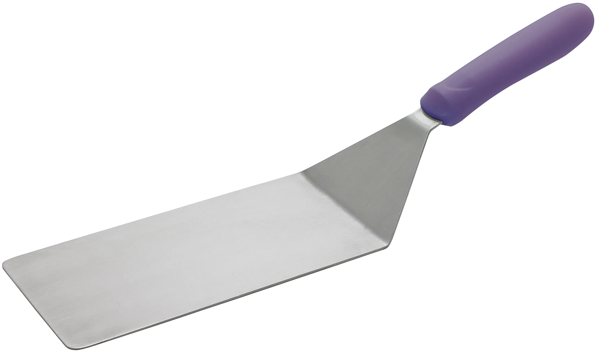 Winco TWP-42P 4 Inch Turner Offset Stainless Steel Blade with Purple Handle - Image 2