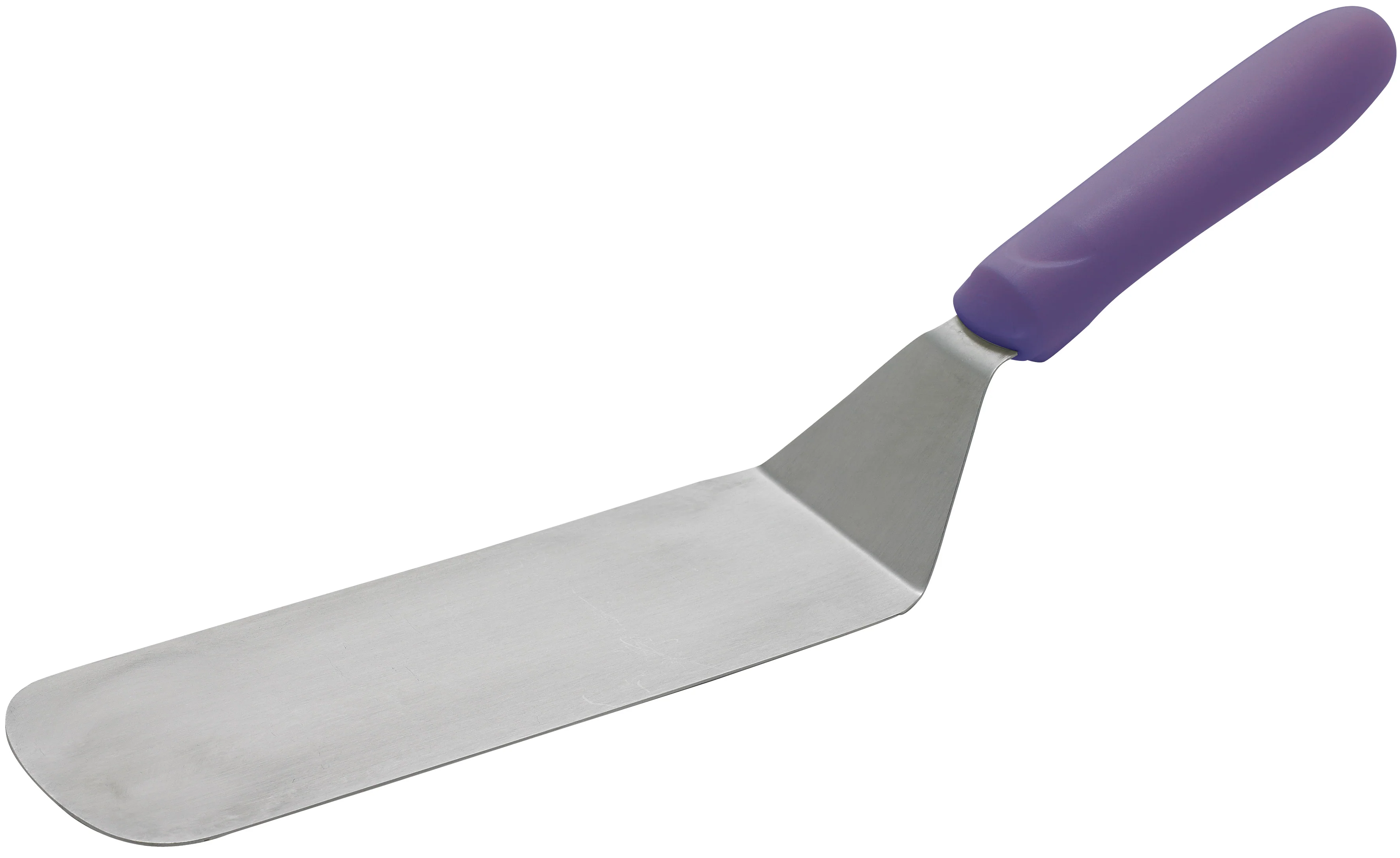 Winco TWP-90P 8-1/4 Inch Turner Flexible Stainless Steel Blade with Polypropylene Handle Purple - Image 2