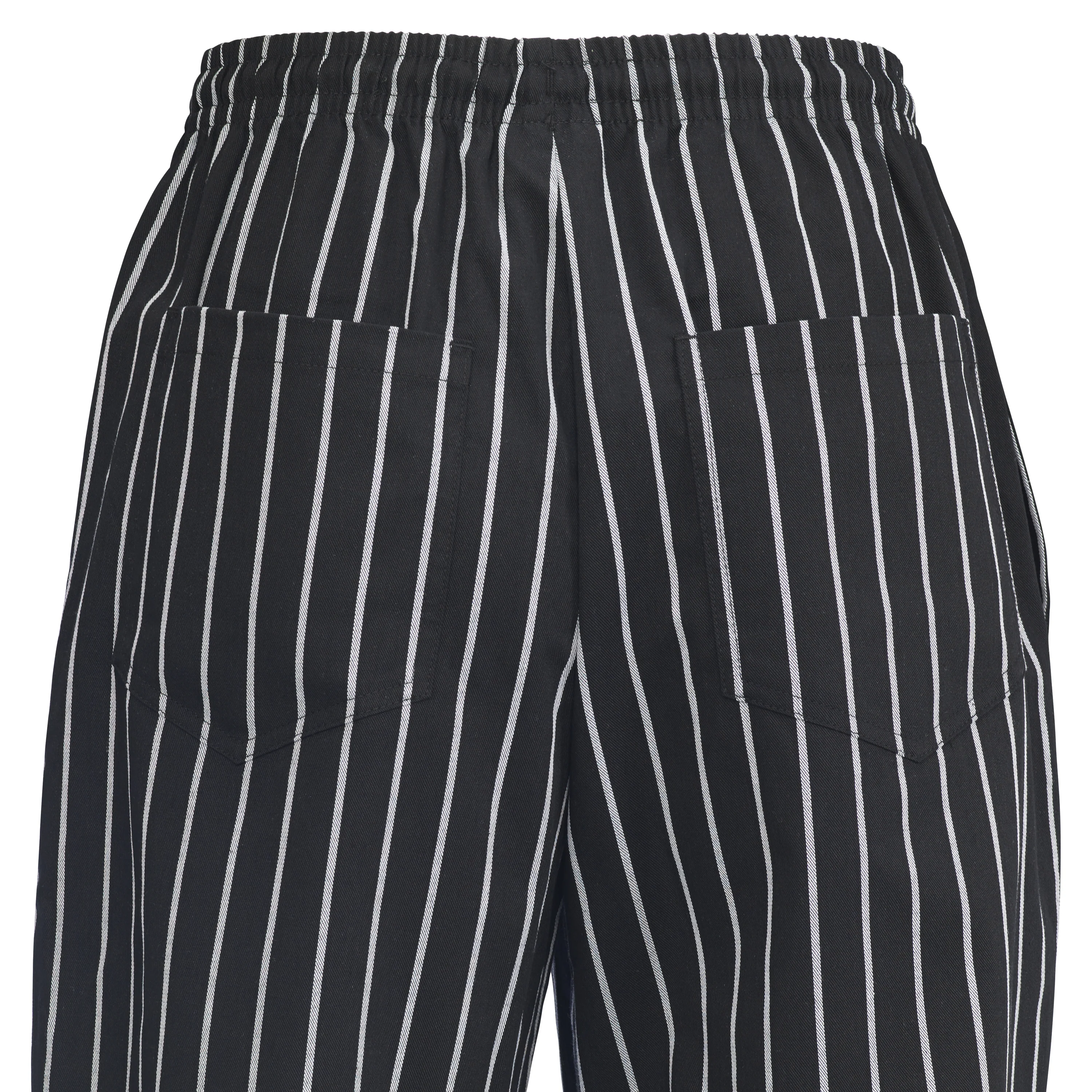 Winco UNF-3CL Large Newbury Chef Pants Relaxed Fit with Drawstring Poly-Cotton - Image 2