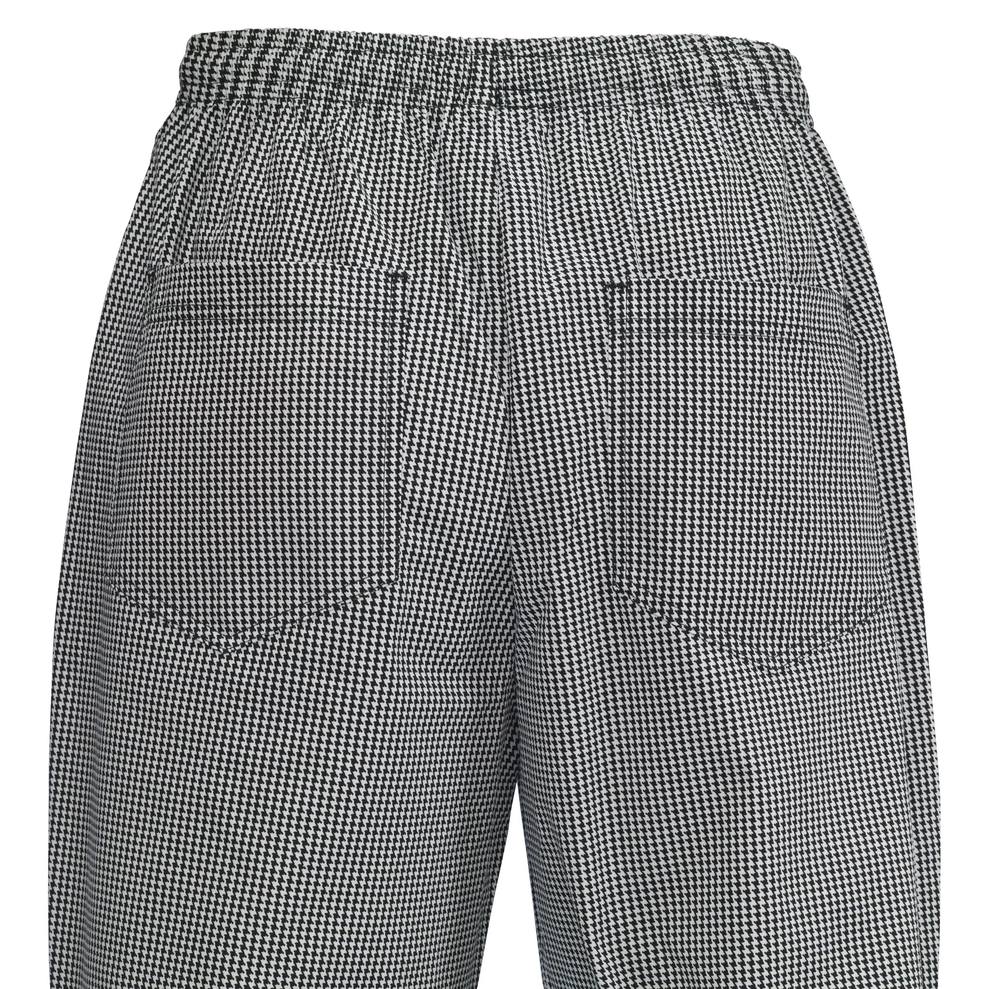 Winco UNF-4KL Large Chef Pants with Relaxed Fit Elastic Waistband and Pockets - Image 2