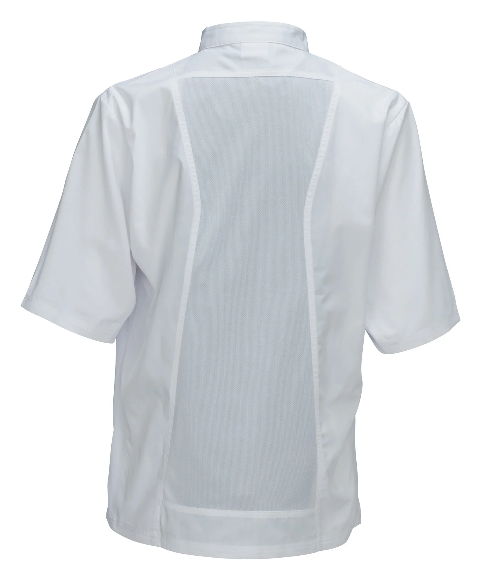 Winco UNF-9W3XL Cook's Shirt 3XL With Chest Pocket and Thermometer Pocket White - Image 3