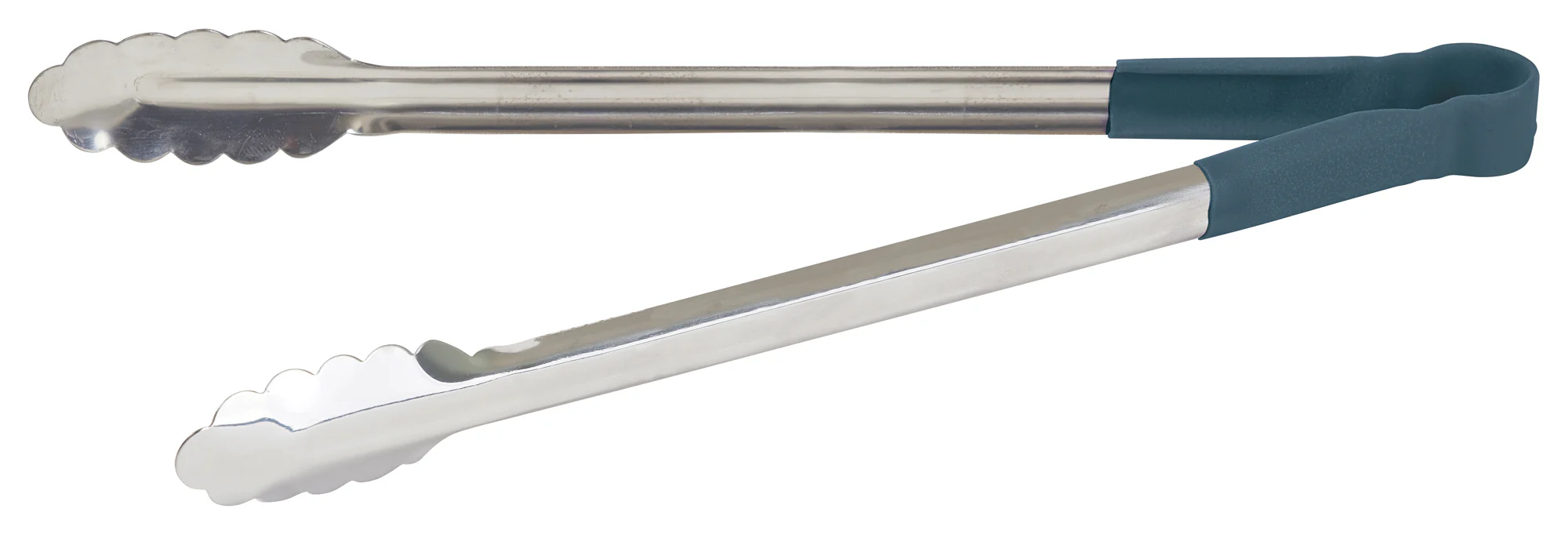 Winco UTPH-16B 16 Inch Utility Tongs Non-Slip Polypropylene Coated Blue - Image 2