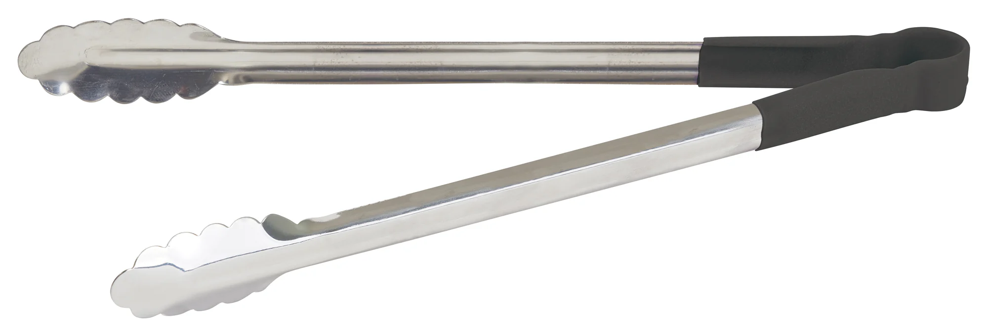 Winco UTPH-16K 16 Inch Utility Tongs Non-Slip Heat Resistant Polypropylene Black Stainless Steel - Image 3