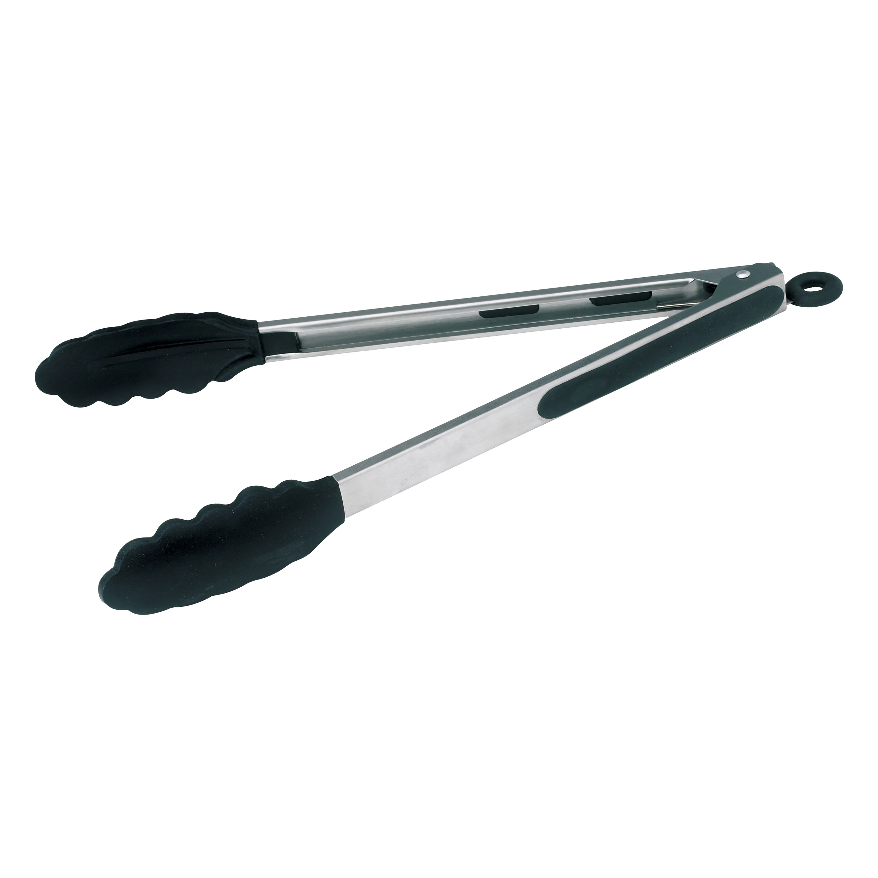 Winco UTS-12K 12 Inch Utility Tongs Locking Clip with Non-Slip Silicone Tips - Image 2