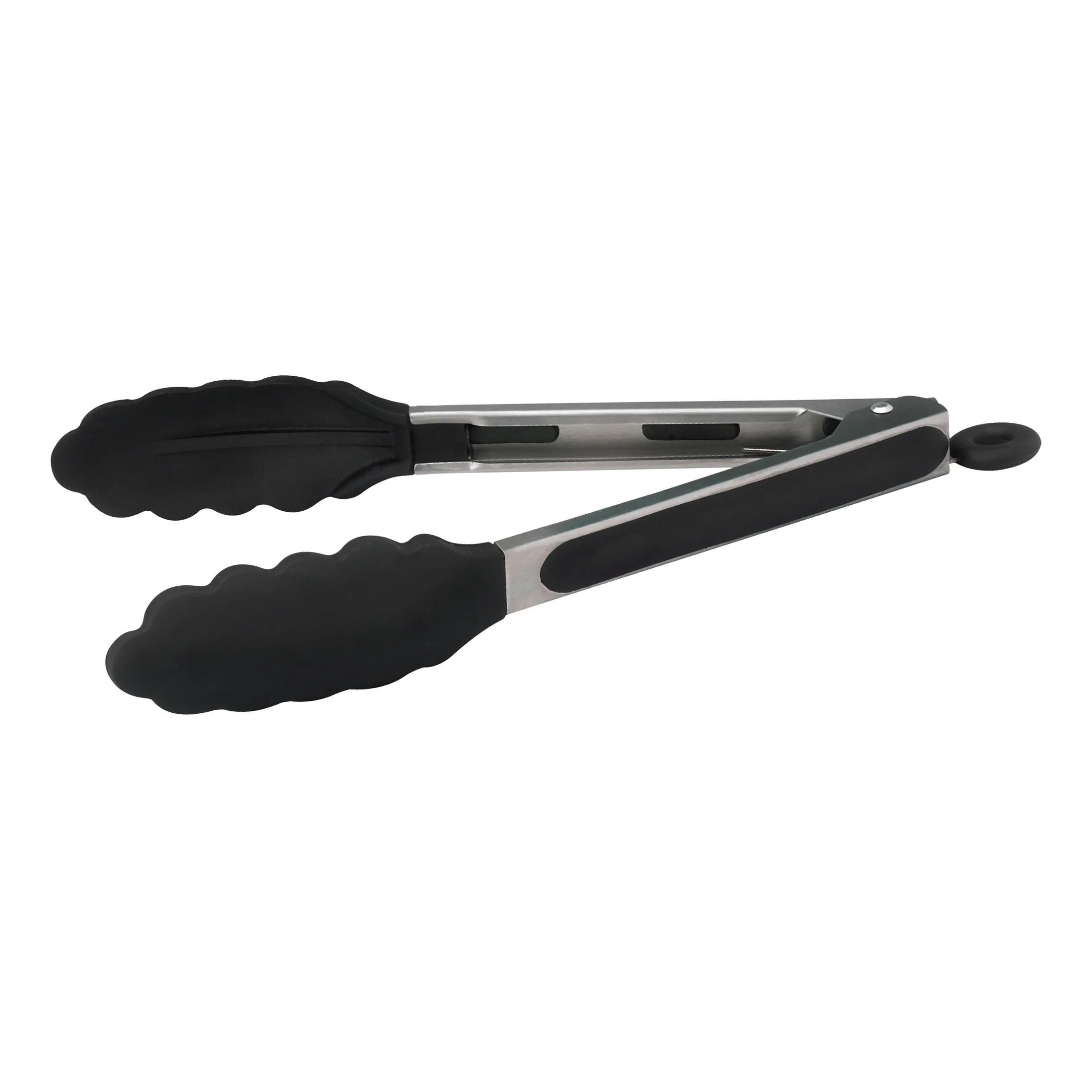 Winco UTS-9K 9 Inch Utility Tongs Locking Clip with Silicone Tips Stainless Steel