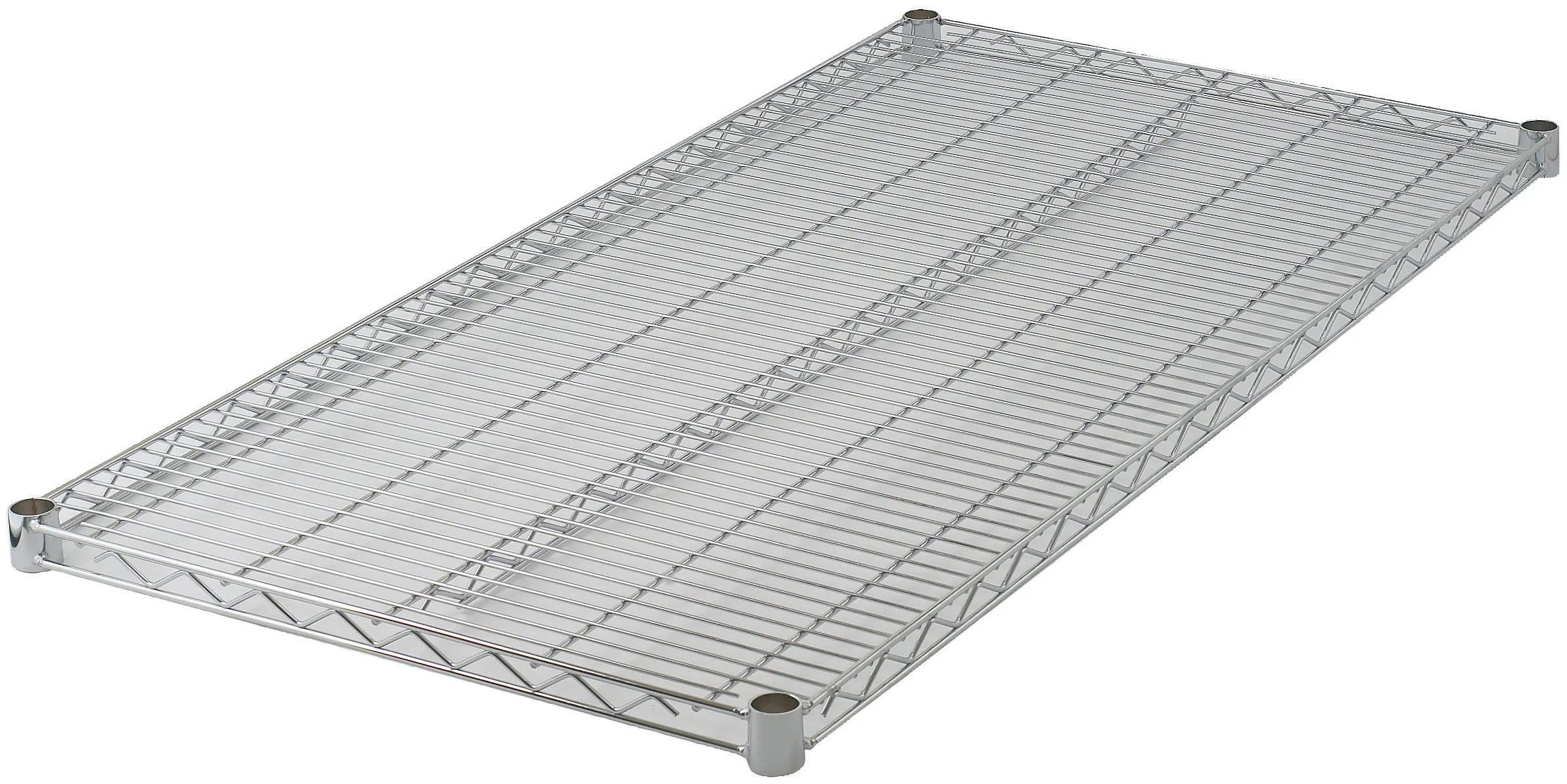 Winco VC-2442 42 Inch Wire Shelf Includes 4 Sleeve Clips Chrome Plated