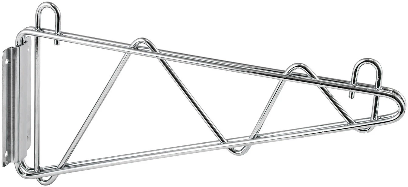 Winco VCB-18 Wall Mounting Brackets 18 Inch Chrome Plated with Screws