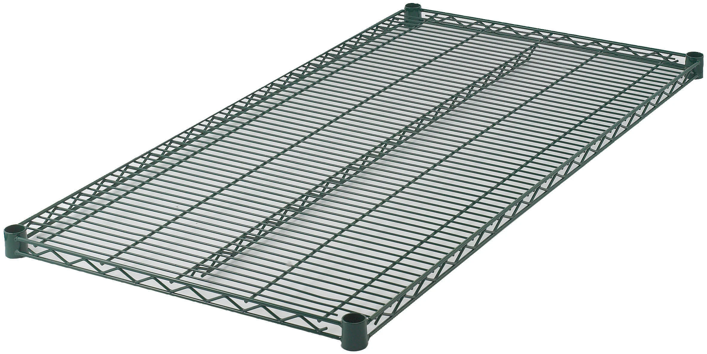 Winco VEX-2430 30 Inch Shelf Wire Epoxy Coated Green with Sleeve Clips