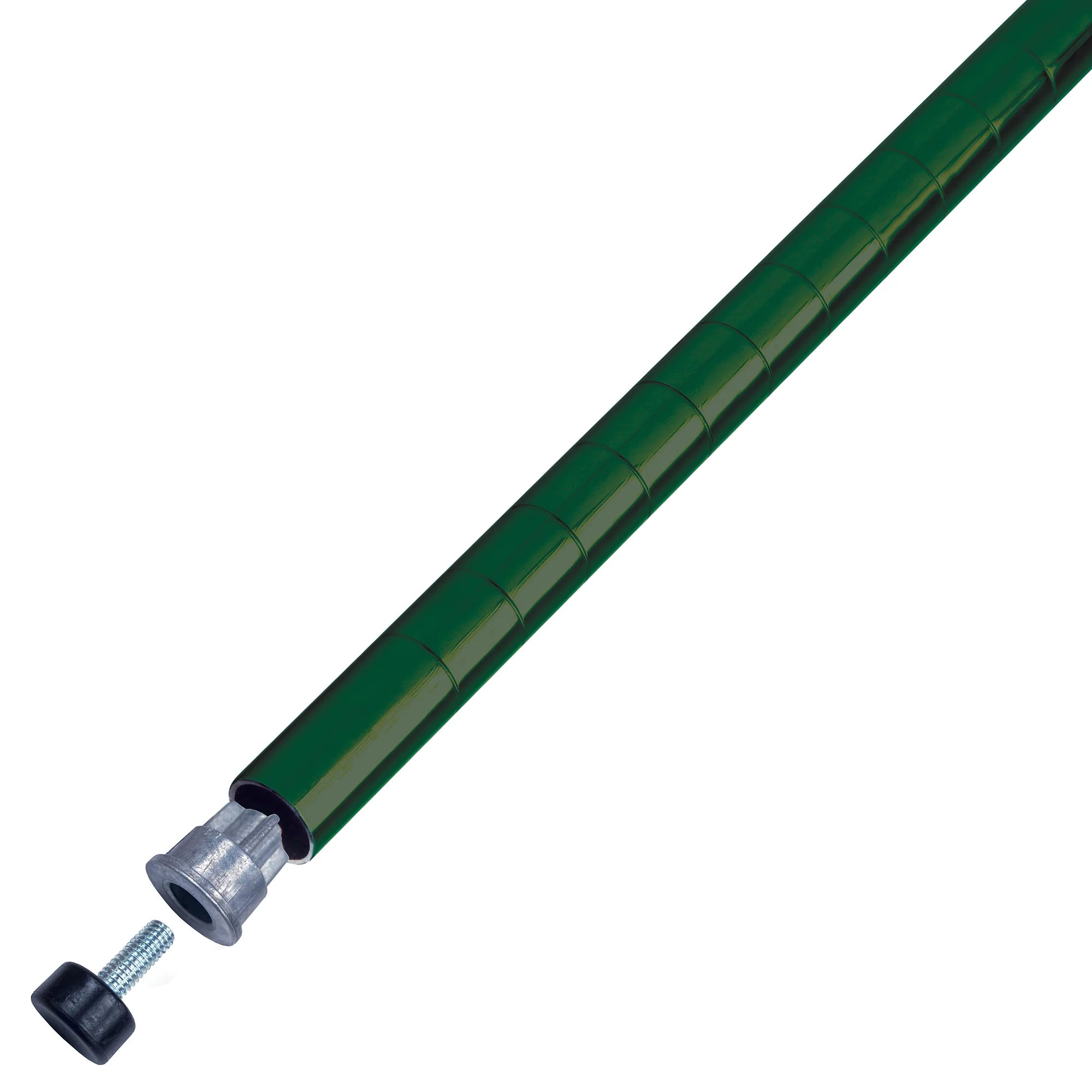 Winco VEX-72P Shelf Post Epoxy Coated NSF Green - 72 Inch 4 Packs