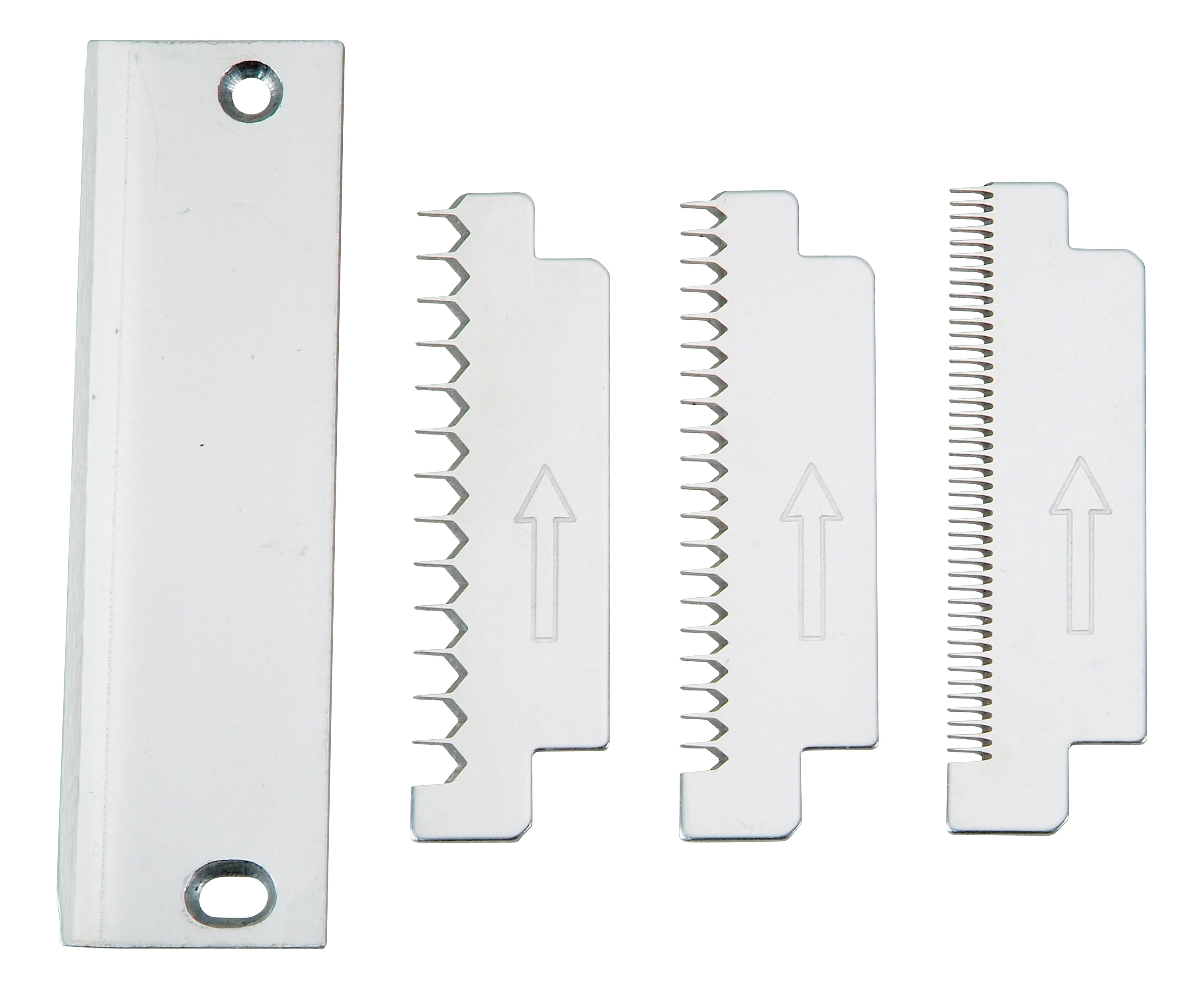 Winco VTS-3GBS Blade Set 3-piece serrated stainless steel with coarse medium fine - Image 2