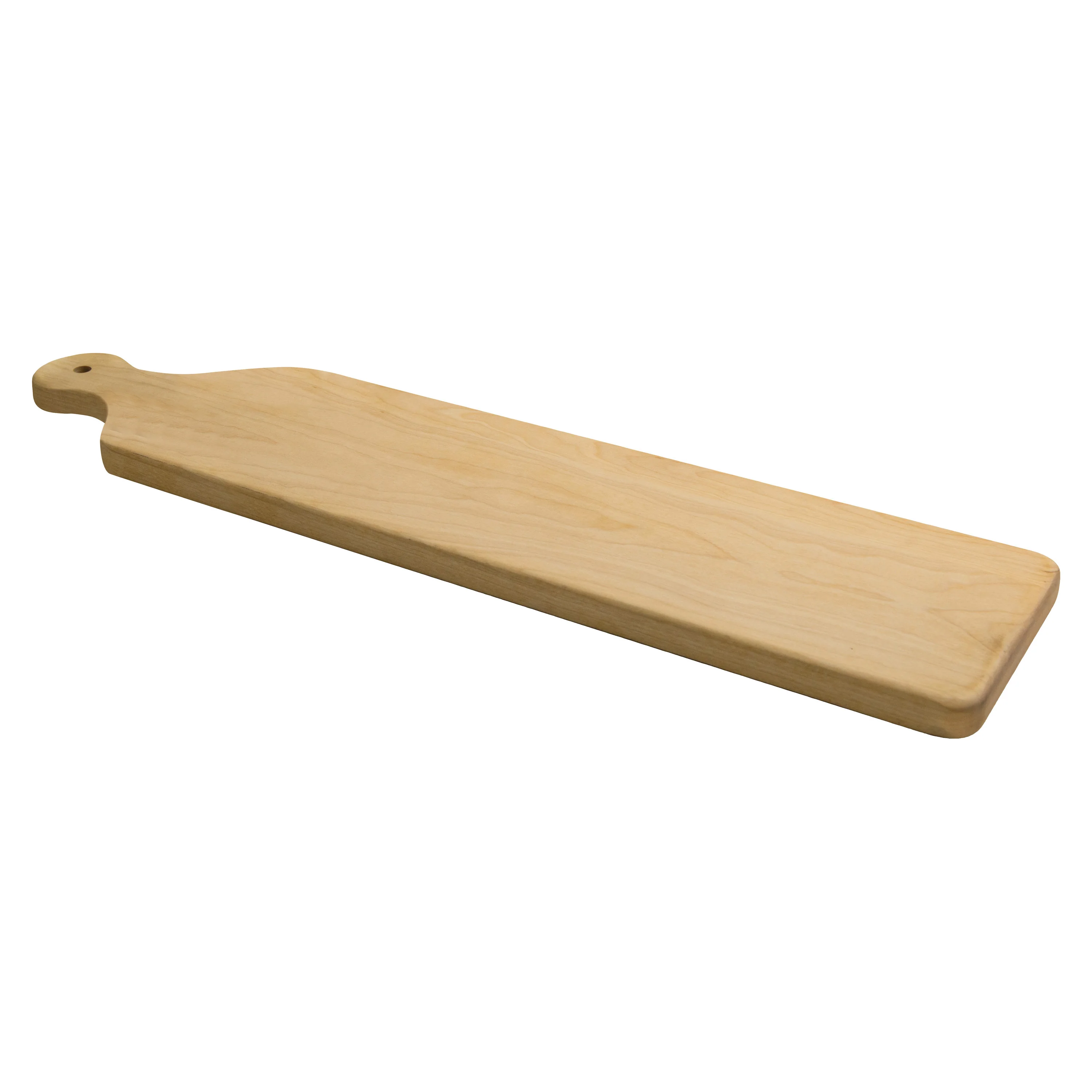 Winco WCB-225 5-1/2 Inch Rectangular Serving Board with Handle Birchwood - Image 2