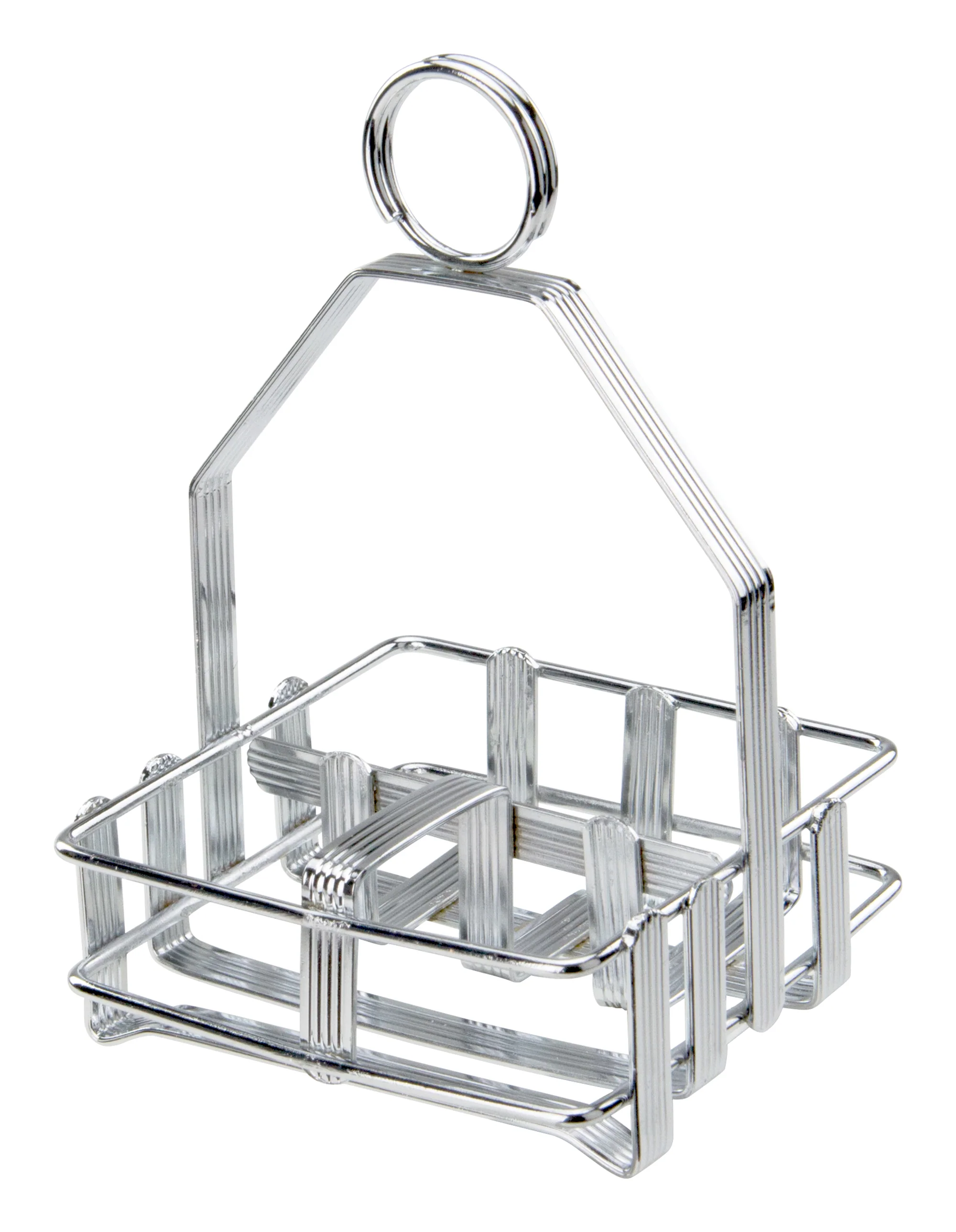 Sugar Packet Holder and Shaker Rack - Winco WH-7 12 Inch Chrome Plated Cruet Rack