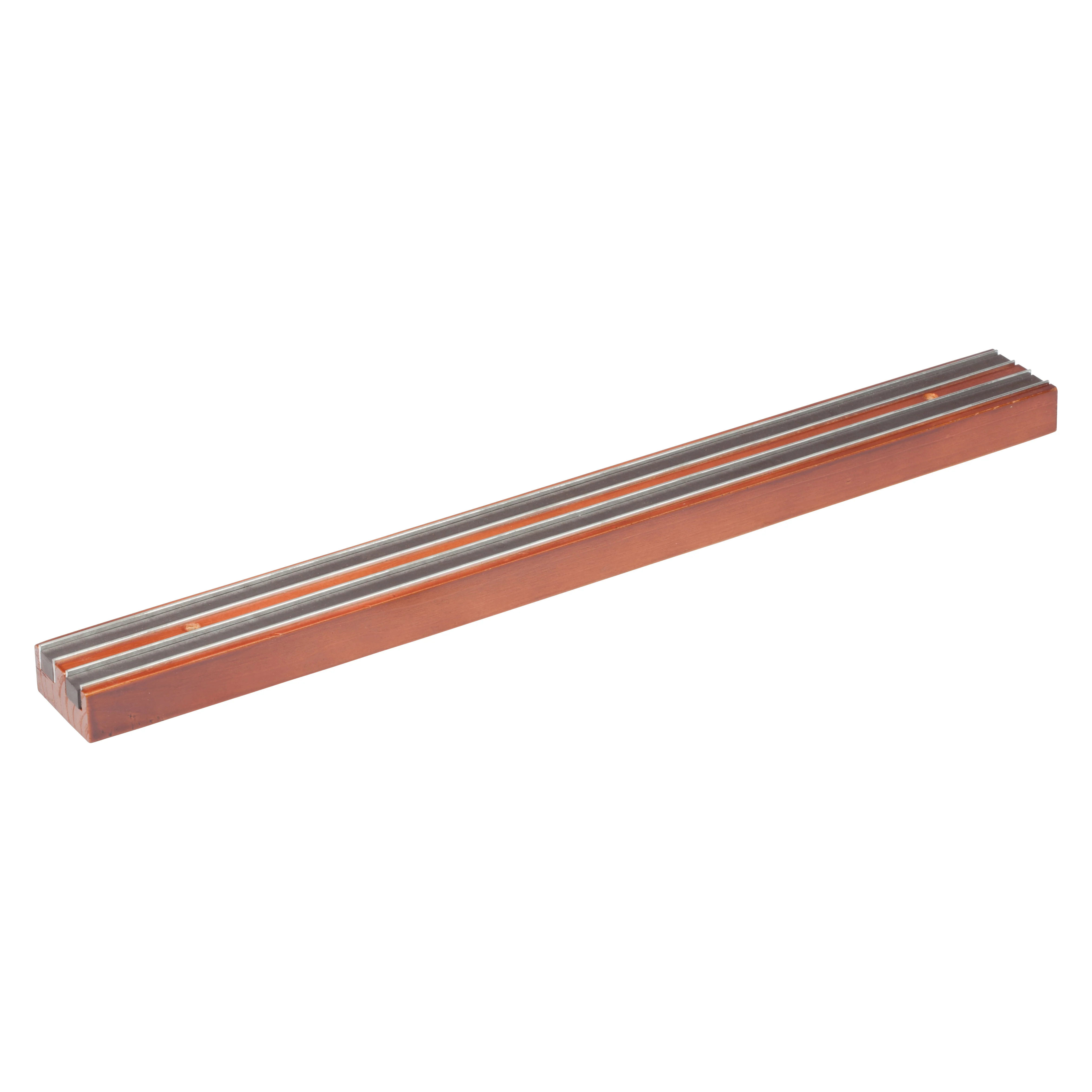 Winco WMB-18 18-Inch Magnetic Knife Bar Wooden Base with Knife Holder - Image 3
