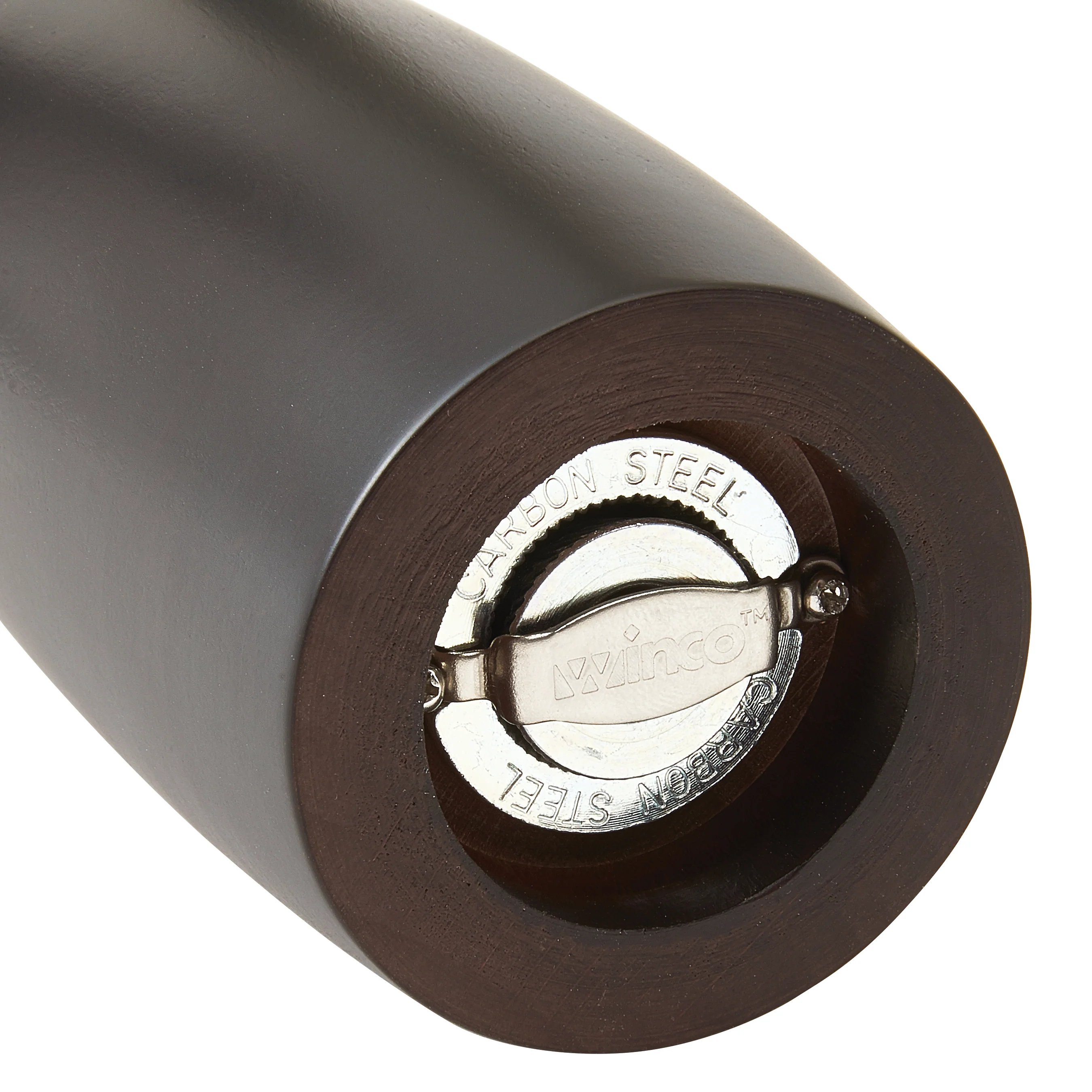 Winco WPM-6CD 6 Inch Carbon Steel Grinder Beechwood Pepper Mill with Durable Design - Image 3