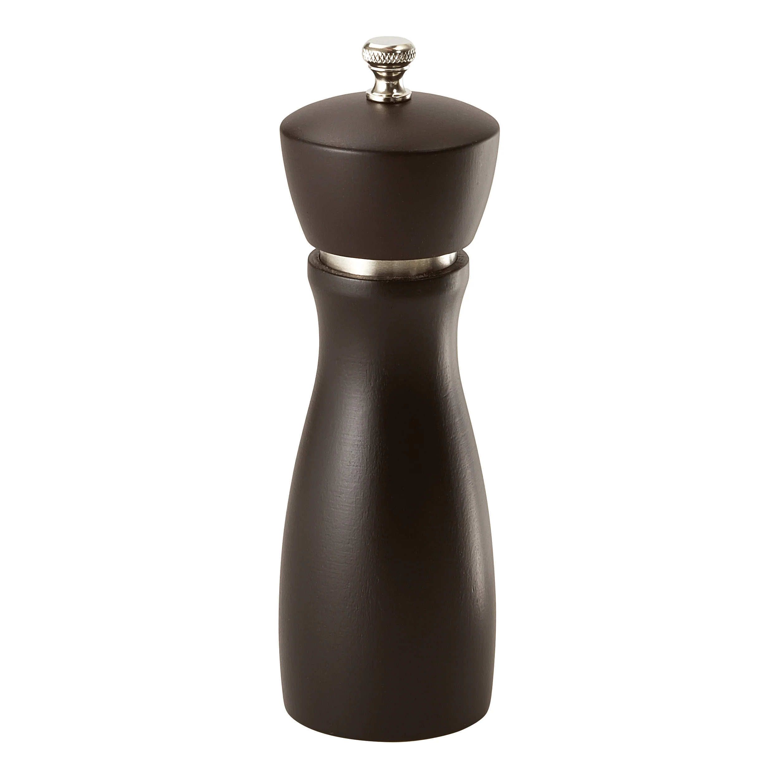 Winco WPM-6CD 6 Inch Carbon Steel Grinder Beechwood Pepper Mill with Durable Design - Image 4