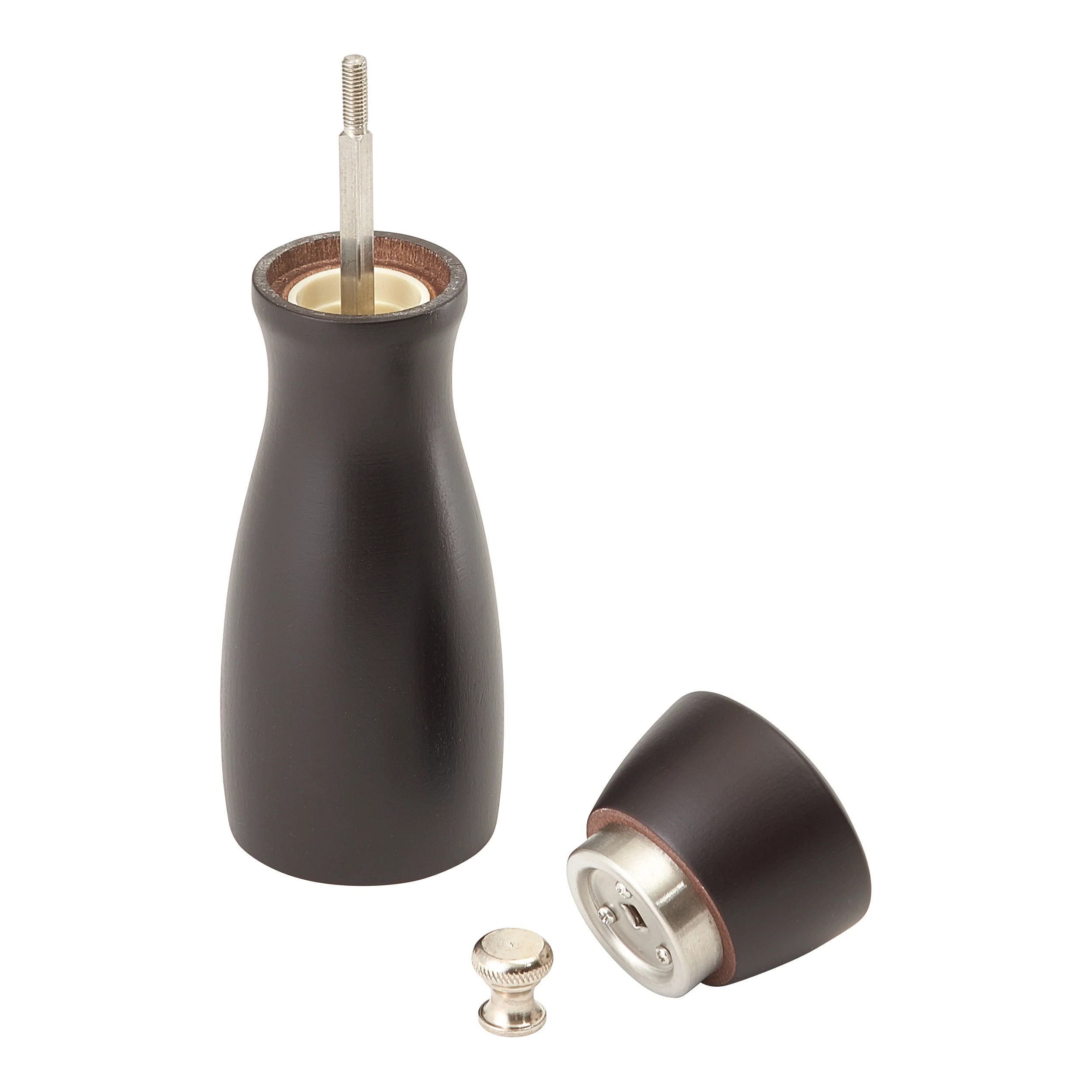 Winco WPM-6CD 6 Inch Carbon Steel Grinder Beechwood Pepper Mill with Durable Design - Image 5