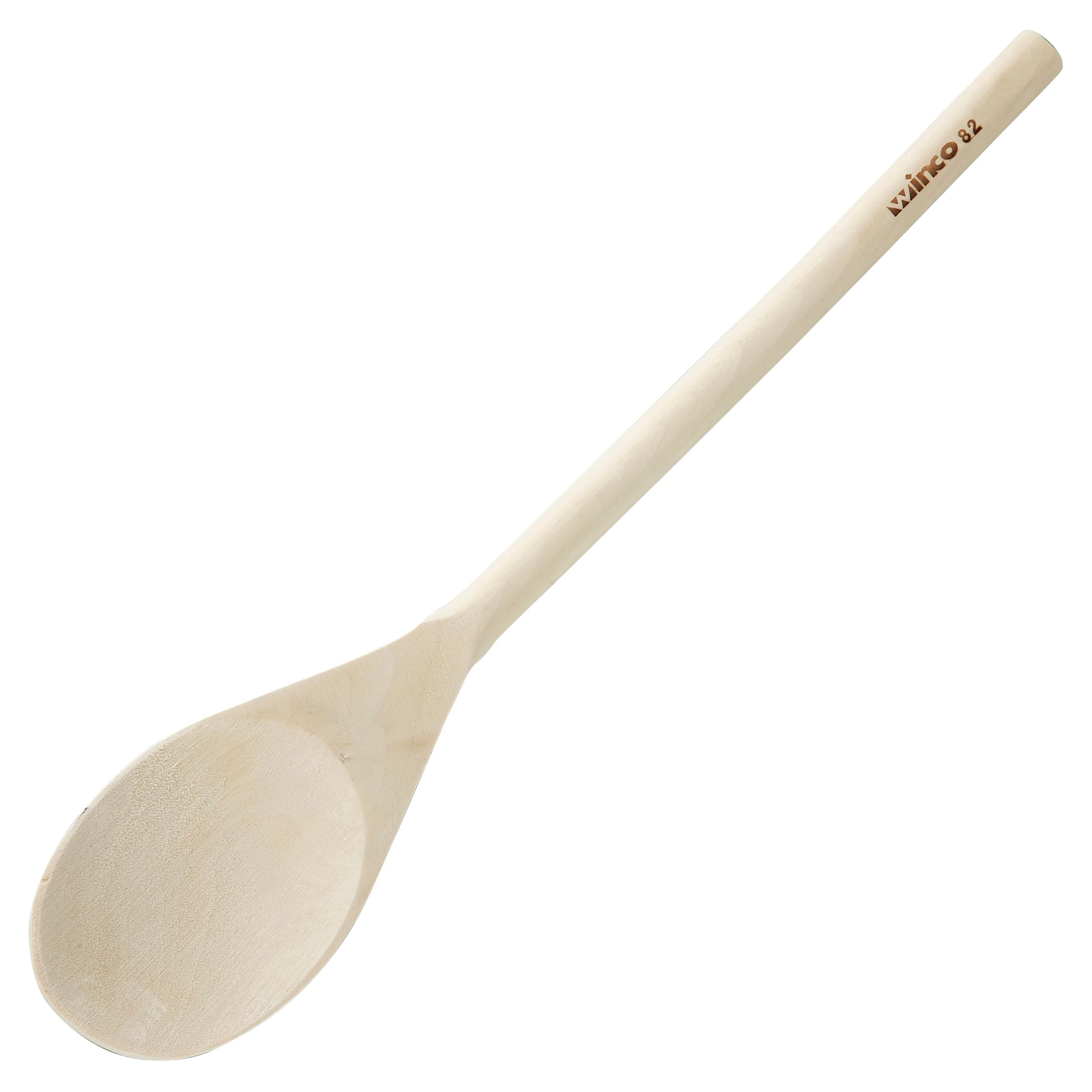 Winco WWP-14 14 Inch Wooden Spoon Ergonomic Durable Kitchen Tool - Image 2