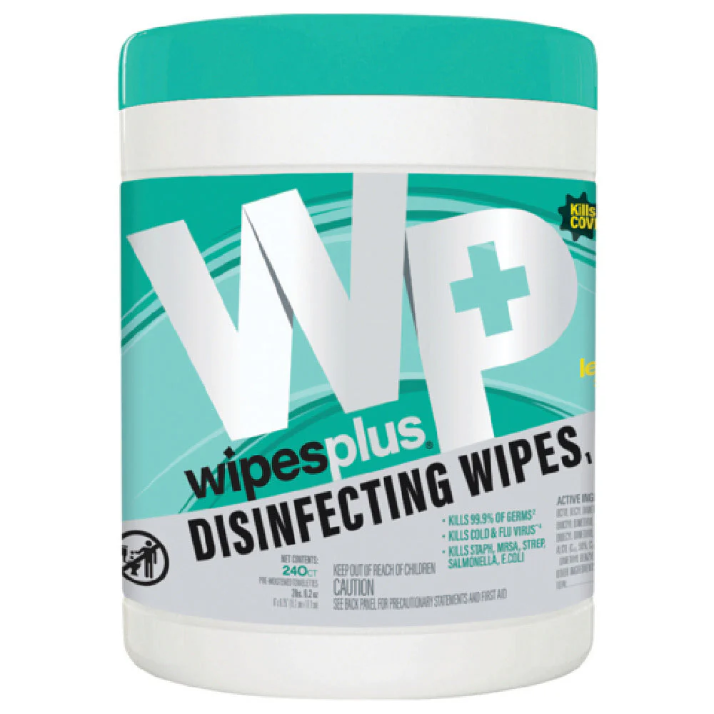 Carlisle 33900 240 Count Disinfecting Surface Wipes Canister White